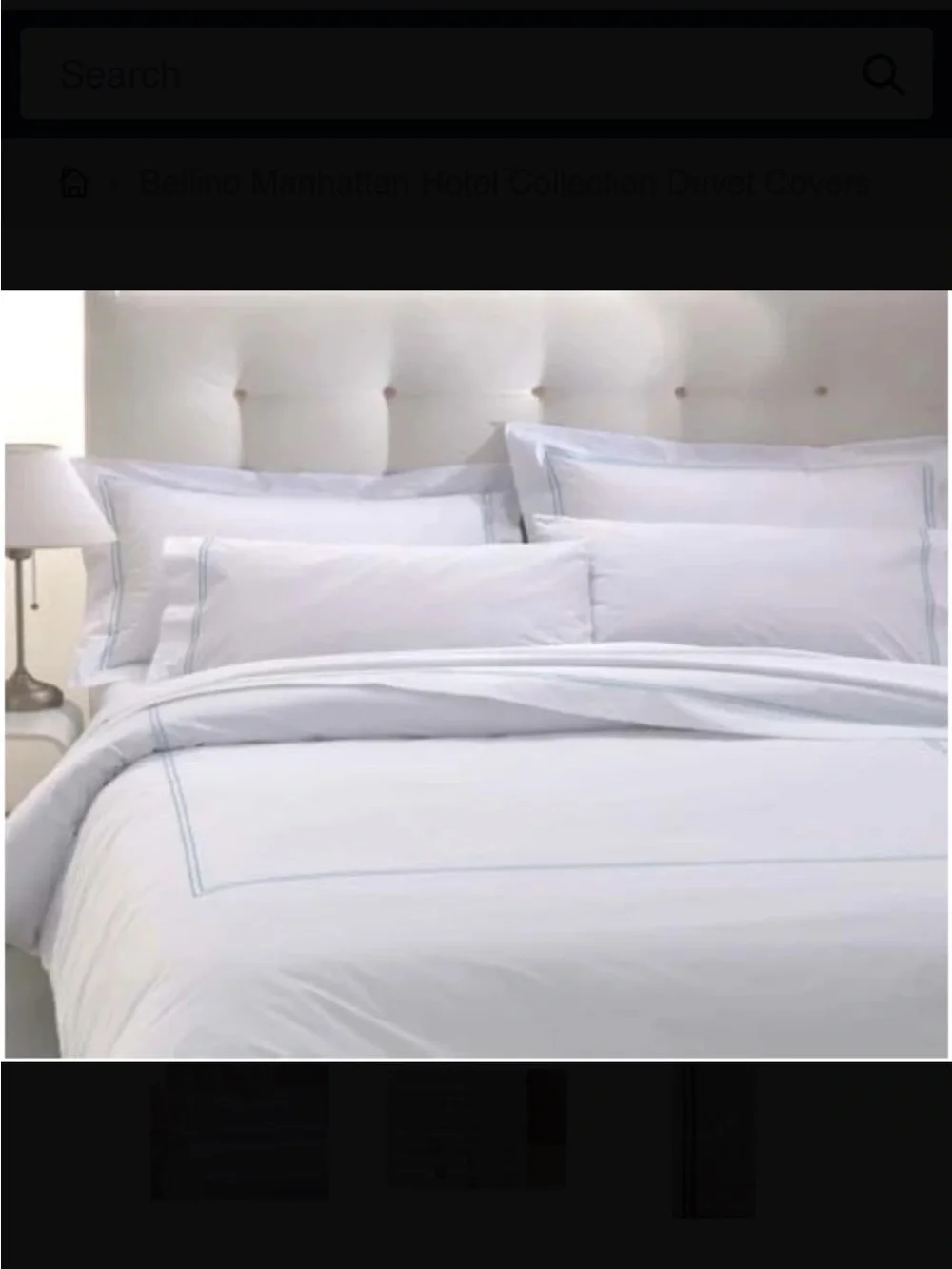 BELLINO King Duvet Cover White 100% Egyptian Cotton Percale 200 TC ITALY